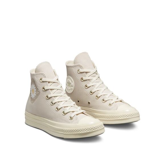 NWT Converse Chuck 70 High 'Festival Florals' Sneakers Gray Size US 7 - Picture 1 of 1